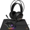 DELTACO GAMING 3-in-1 Lightweight Gaming kit, Headset, Mouse, Mousepad
