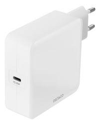 Deltaco USB-C PD wall charger 65 W white