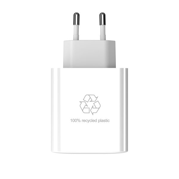 UPSTRÖM CIRKULÄR 65W Dual Port GaN Charger, White