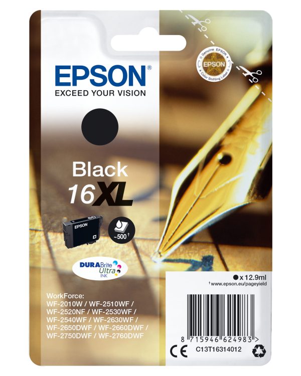 T1631 Black Ink Cartridge XL 16XL