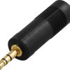 LAGERSALG: DELTACO teleadapter 6,3mm hun - 3,5mm stereo han