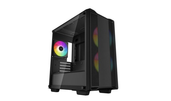 DeepCool CC360 A-RGB Micro ATX Case, Black