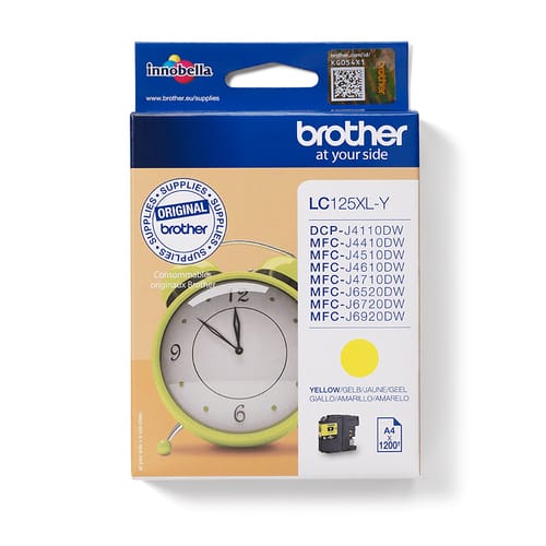 BROTHER LC125XLY yellow ink