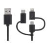 DELTACO Universal Charge and Sync cable, 2m, Micro USB, USB-C, Lightni