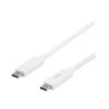 Cable USB-C - USB-C, 3A, 1m, White