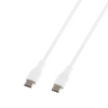 USB-C - C, 2m, USB 2.0, white braided, SPR 3A/60W