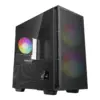 DeepCool CH360 DIGITAL - mATX - sidepanel med vindue (hærdet glas) - sort