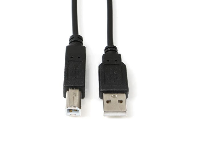 USB2.0 A-B 1.8m M-M, Black, Hi-Speed Cable