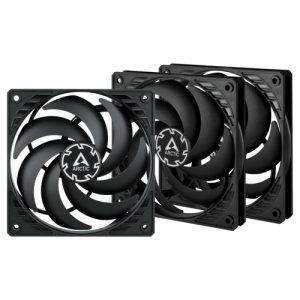 ARCTIC P12 Slim PWM PST Fan 3-pack Sort 120 m