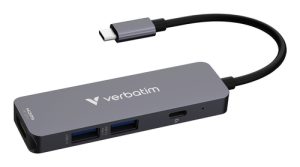 VERBATIM USB-C Essentials Multiport Hub 4 Port