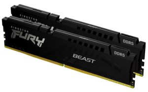 Kingston Technology FURY Beast 16GB 6000MT/s DDR5 CL30 DIMM (Sæt med 2) Black EXPO