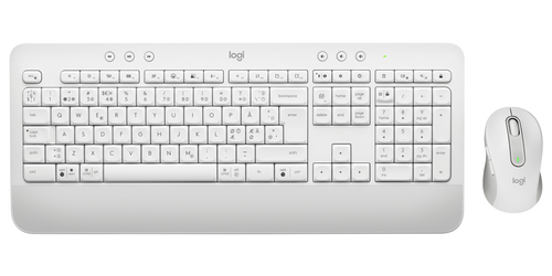 Logitech 920-011038 tastatur Mus inkluderet Kontor Bluetooth QWERTY Nordisk Hvid