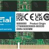 Crucial CB8GS3200 hukommelsesmodul 8 GB 1 x 8 GB DDR4 260-pin SO-DIMM