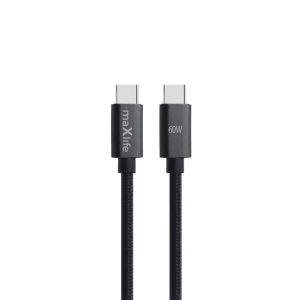 maXlife 1m 60W USB-C-USB-C Kabel braided