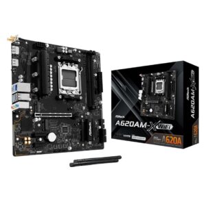 ASRock A620AM-X WIFI Bundkort - AM5 - Micro-ATX