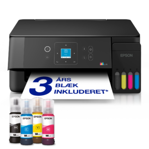 EPSON EcoTank ET-2922 A4 Wi-Fi & AirPrint-multifunktionsprinter med blækbeholder med LCD-skærm og blæk op til ca. 3 års forbrug inkluderet