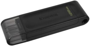 Kingston DataTraveler 70 - USB flashdrive - 128 GB - USB-C 3.2 Gen 1