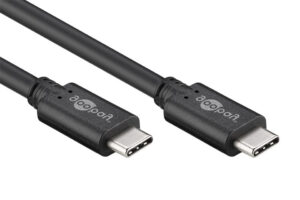 goobay USB-kabel 1m Sort