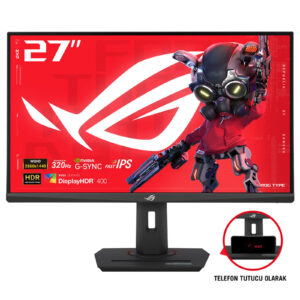 ASUS ROG Strix XG27ACMS - LED-skærm - gaming - 27"" - 2560 x 1440 QHD @ 320 Hz - Fast IPS - 500 cd/m² - 1000:1 - DisplayHDR 400 - 0.3 ms - HDMI, DisplayPort, USB-C - mørkegrå