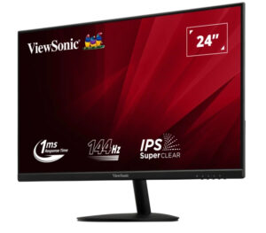 ViewSonic VA24E2-H - LED-skærm - 24"" (23.8"" til at se) - 1920 x 1080 Full HD (1080p) @ 144 Hz - IPS - 250 cd/m² - 1000:1 - 1 ms - HDMI, VGA - sort - Billede 2