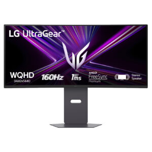 LG UltraGear 34G600A-B - LED-skærm - gaming - kurvet - 34"" - 3440 x 1440 UWQHD @ 160 Hz - VA - 300 cd/m² - 4000:1 - HDR10 - 1 ms - 2xHDMI, DisplayPort - højtalere