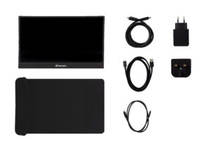 Verbatim PM-14 - LED-skærm - 14"" - bærbar - 1920 x 1080 Full HD (1080p) - IPS - 1000:1 - HDMI, 2xUSB-C - højtalere - Billede 3