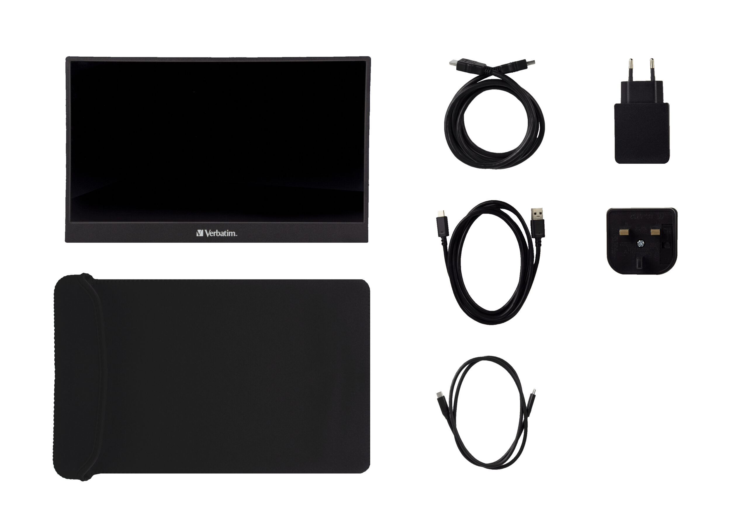Verbatim PM-14 - LED-skærm - 14"" - bærbar - 1920 x 1080 Full HD (1080p) - IPS - 1000:1 - HDMI, 2xUSB-C - højtalere - Billede 3