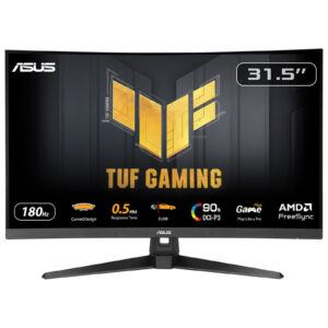 ASUS TUF Gaming VG32WQ3B - LED-skærm - gaming - 32"" (31.5"" til at se) - 2560 x 1440 QHD @ 180 Hz - Fast VA - 300 cd/m² - 3500:1 - HDR10 - 0.5 ms - 2xHDMI, DisplayPort - højtalere - sort