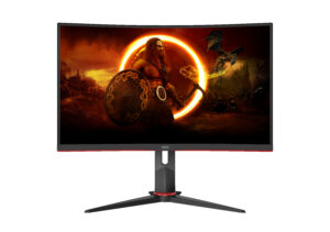 AOC Gaming C27G2Z3/BK - LED-skærm - gaming - kurvet - 27"" - 1920 x 1080 Full HD (1080p) @ 280 Hz - Fast VA - 300 cd/m² - 4000:1 - HDR10 - 0.5 ms - 2xHDMI, DisplayPort - sort, rød - Billede 2