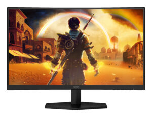 AOC Gaming C27G42E - LED-skærm - gaming - kurvet - 27"" - 1920 x 1080 Full HD (1080p) @ 180 Hz - Fast VA - 300 cd/m² - 3000:1 - HDR10 - 0.5 ms - 2xHDMI, DisplayPort - højtalere - sort, rød - Billede 4