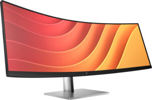 HP E45c G5 - E-Series - LED-skærm - kurvet - 44.5"" - 5120 x 1440 Dual Quad HD @ 165 Hz - VA - 400 cd/m² - 3000:1 - 3 ms - HDMI, DisplayPort, USB-C - højtalere - sort hoved, sort og sølv (stander) - Billede 3