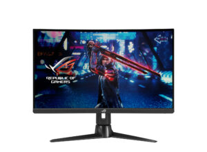 ASUS ROG Strix XG27AQV - LED-skærm - gaming - kurvet - 27"" - 2560 x 1440 WQHD @ 165 Hz - Fast IPS - 400 cd/m² - 1000:1 - DisplayHDR 400 - 1 ms - 2xHDMI, DisplayPort - sort