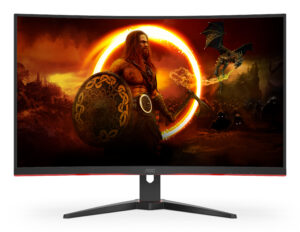 AOC Gaming C32G2ZE/BK - LED-skærm - gaming - kurvet - 32"" (31.5"" til at se) - 1920 x 1080 Full HD (1080p) @ 240 Hz - VA - 300 cd/m² - 3000:1 - 1 ms - 2xHDMI, DisplayPort - sort - Billede 3