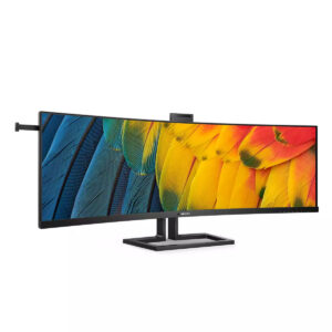 Philips 45B1U6900CH - 6000 Series - LED-skærm - kurvet - 45"" (44.5"" til at se) - 5120 x 1440 Dual Quad HD @ 75 Hz - VA - 450 cd/m² - 3000:1 - DisplayHDR 400 - 4 ms - 2xHDMI, DisplayPort, 2xUSB-C - højtalere - sort - Billede 4