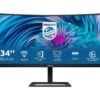 Philips E-line 346E2CUAE 34" VA 3440 x 1440 (UltraWide) HDMI DisplayPort USB-C 100Hz | På lager | Stort udvalg, lave priser og service i topklasse