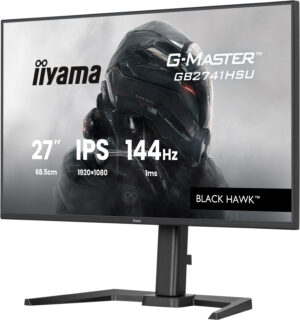iiyama G-MASTER Black Hawk GB2741HSU-B1 - LED-skærm - gaming - 27"" - 1920 x 1080 Full HD (1080p) @ 144 Hz - IPS - 350 cd/m² - 1500:1 - 1 ms - HDMI, DisplayPort - højtalere - sort, mat - Billede 3