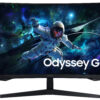 Samsung Odyssey G5 S32CG552EU - G55C Series - LED-skærm - gaming - kurvet - 32"" - 2560 x 1440 QHD @ 165 Hz - VA - 300 cd/m² - 2500:1 - HDR10 - 1 ms - HDMI, DisplayPort - sort