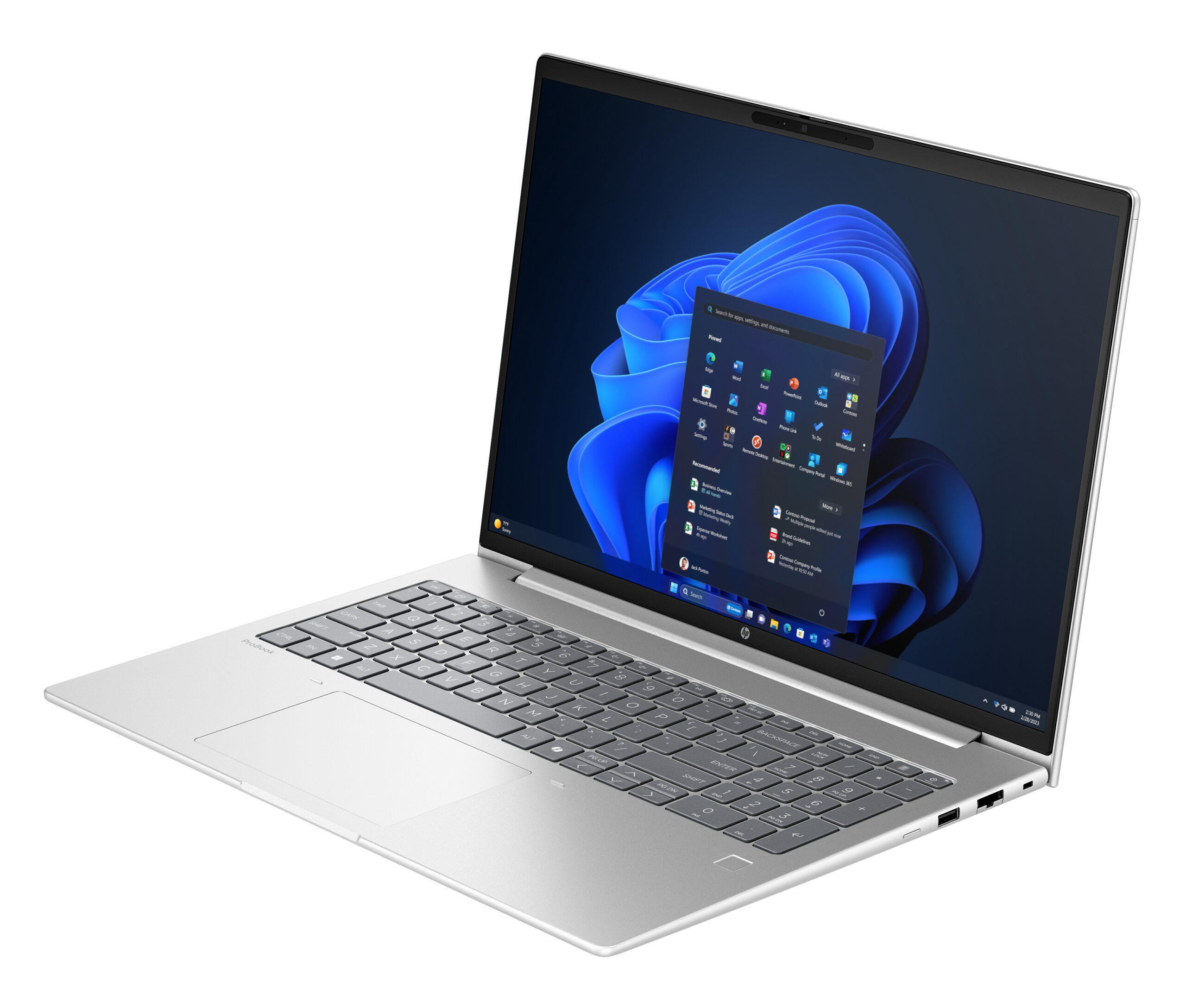 HP ProBook 4 G1ah AMD Ryzen™ 5 220 Laptop 40,6 cm (16") WUXGA 24 GB DDR5-SDRAM 512 GB SSD Wi-Fi 7 (802.11be) Windows 11 Pro AI PC Sølv - Billede 4