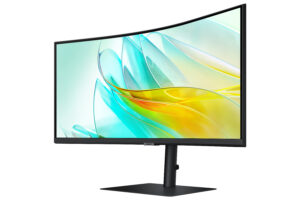 Samsung ViewFinity S6 S34C652UAU - S65UC Series - LED-skærm - kurvet - 34"" - 3440 x 1440 UWQHD @ 100 Hz - VA - 350 cd/m² - 3000:1 - HDR10 - 5 ms - HDMI, DisplayPort, USB-C - højtalere - sort - Billede 3