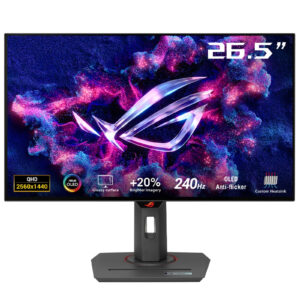ASUS ROG Strix OLED XG27AQDMG - OLED-monitor - 27"" (26.5"" til at se) - 2560 x 1440 QHD @ 240 Hz - 450 cd/m² - 1500000:1 - HDR10 - 0.03 ms - 2xHDMI, DisplayPort