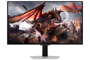 Samsung Odyssey OLED G8 S32DG802SU - OLED-monitor - Smart - gaming - 32"" - 3840 x 2160 4K @ 240 Hz - 250 cd/m² - 1000000:1 - 0.03 ms - 2xHDMI, DisplayPort - højtalere - sølv - Billede 2