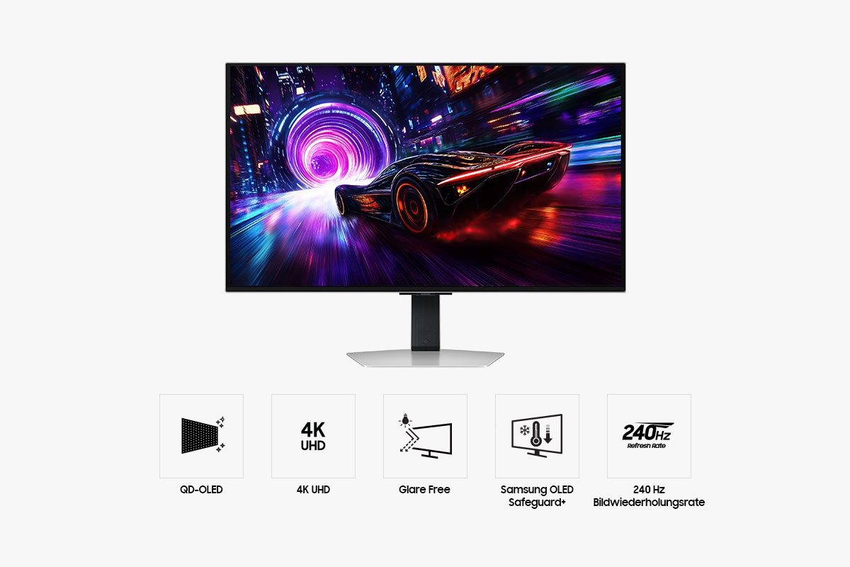 Samsung S32FG814SU computerskærm 81,3 cm (32") 3840 x 2160 pixel 4K Ultra HD OLED Sølv - Billede 4