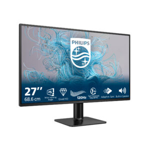 Philips 27E2N2500 - 2000 Series - LED-skærm - 27"" - 2560 x 1440 QHD @ 120 Hz - IPS - 300 cd/m² - 1500:1 - HDR10 - 4 ms - HDMI, DisplayPort - sort - Billede 2