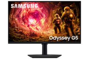 Samsung Odyssey G5 S27FG502EU - G50F Series - LED-skærm - gaming - 27"" - 2560 x 1440 QHD @ 180 Hz - Fast IPS - 300 cd/m² - 1000:1 - HDR10 - 1 ms - HDMI, DisplayPort - sort
