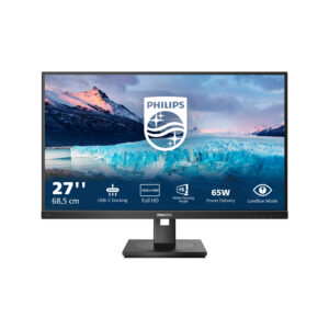 Philips S-line 273S1 - LED-skærm - 27"" - 1920 x 1080 Full HD (1080p) @ 75 Hz - IPS - 300 cd/m² - 1000:1 - 4 ms - HDMI, DisplayPort, USB-C - højtalere - sort