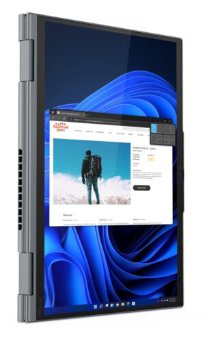 T1A Lenovo ThinkPad X1 Yoga Gen 7 Refurbished Intel® Core™ i5 i5-1245U Hybrid (2-i-1) 35,6 cm (14") Berøringsskærm 32 GB LPDDR5-SDRAM 512 GB SSD Windows 11 Pro Grå - Billede 4