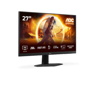 AOC Gaming 27G4HRE - LED-skærm - gaming - 27"" - 1920 x 1080 Full HD (1080p) @ 200 Hz - Fast IPS - 300 cd/m² - HDR10 - 0.5 ms - 2xHDMI, DisplayPort - højtalere - Billede 2