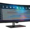Lenovo ThinkVision P40w-20 - LED-skærm - kurvet - 40"" (39.7"" til at se) - 5120 x 2160 WUHD @ 75 Hz - IPS - 300 cd/m² - 1000:1 - 4 ms - 2xThunderbolt 4, DisplayPort, HDMI - ravnsort - Campus