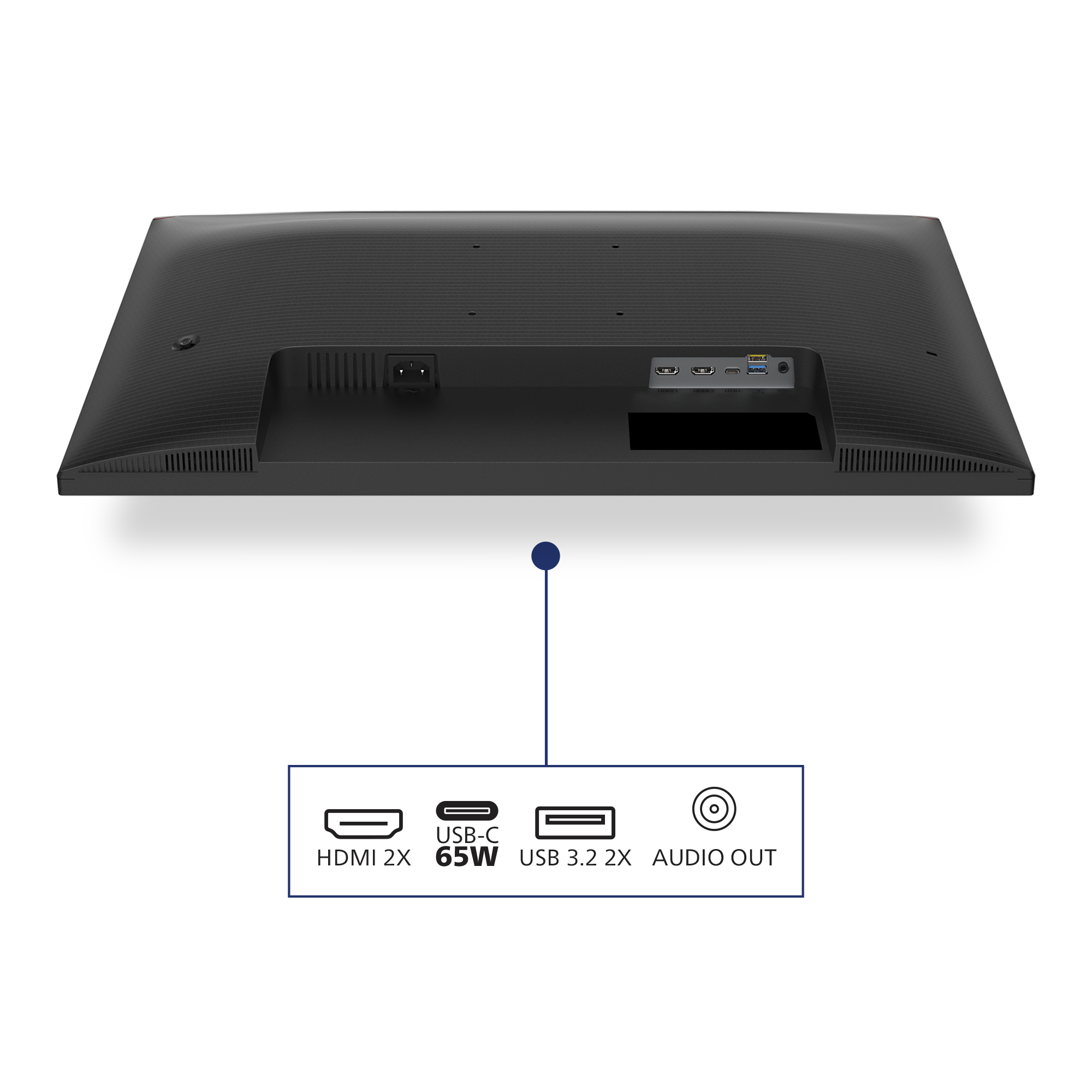 Philips 27E1N1900AE - 1000 Series - LED-skærm - 27"" - 3840 x 2160 4K UHD (2160p) @ 60 Hz - IPS - 350 cd/m² - 1000:1 - HDR10 - 4 ms - 2xHDMI, USB-C - højtalere - sort - Billede 4