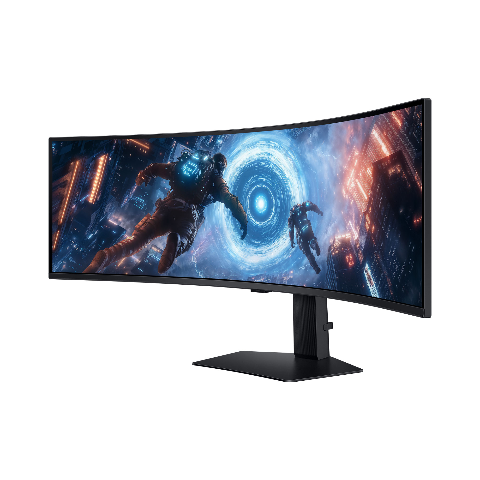 Samsung Odyssey G9 S49FG910EU - G91F Series - LED-skærm - gaming - kurvet - 49"" - 5120 x 1440 Dual Quad HD @ 144 Hz - VA - 350 cd/m² - 2500:1 - DisplayHDR 600 - 1 ms - 2xHDMI, DisplayPort - sort - Billede 3